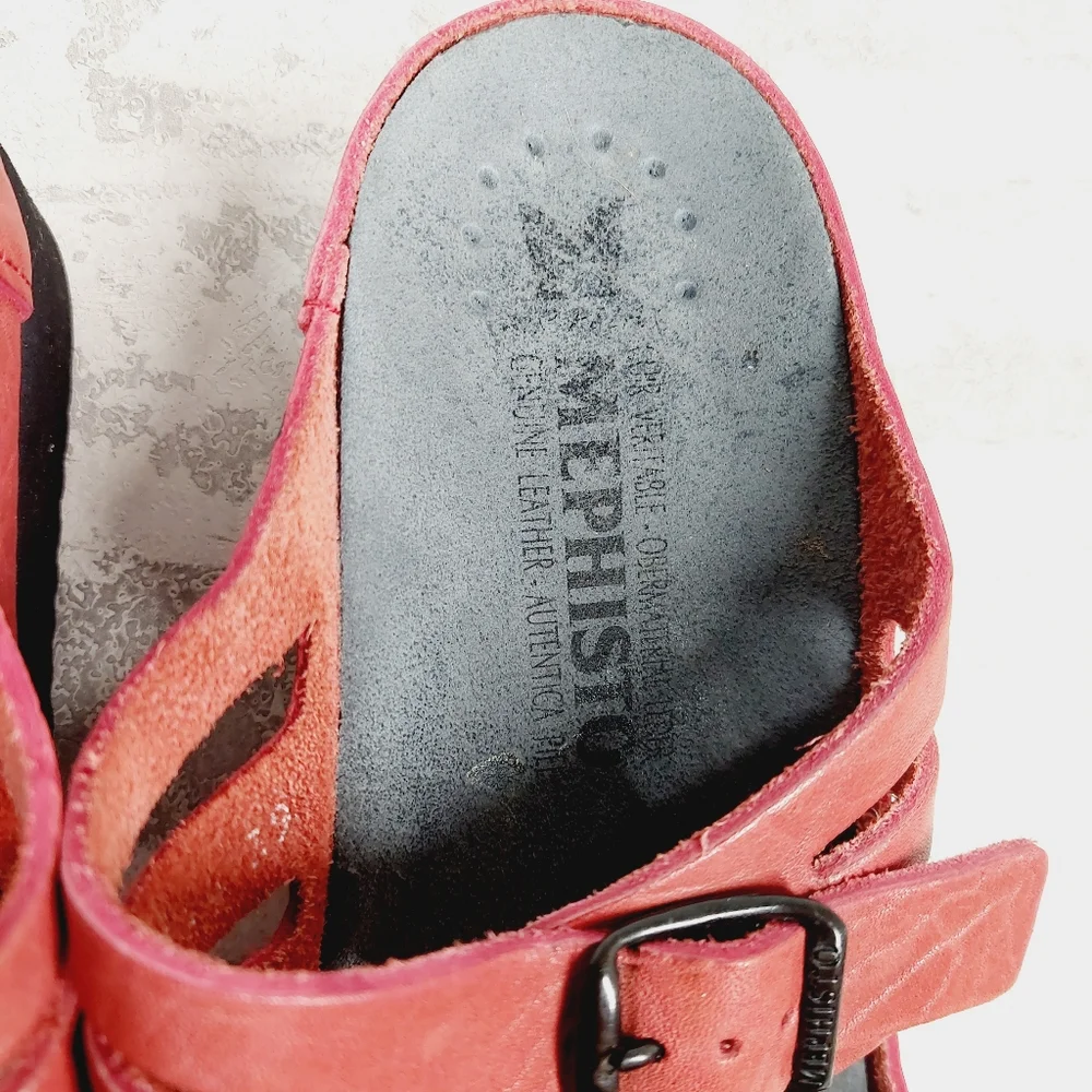 Mephisto Red Women's Sandals - Picture 9 of 12